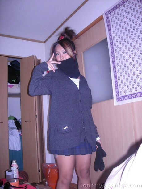 This Japanese girl is one little dirty whore who loves sucking cock